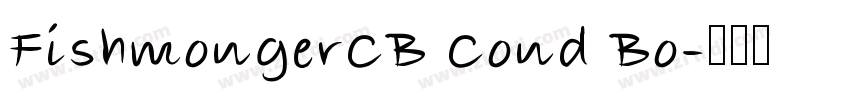 FishmongerCB Cond Bo字体转换